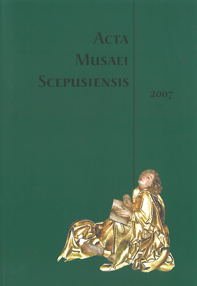 Acta Musaei Scepusiensis 2007. Pohľady do minulosti VII.